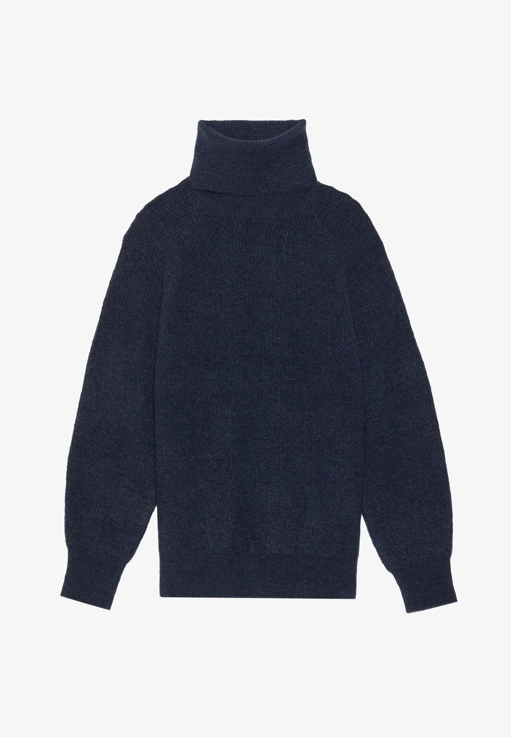 Dira - Plain knit sweater with a high neck