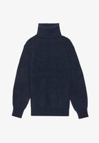 Dira - Plain knit sweater with a high neck